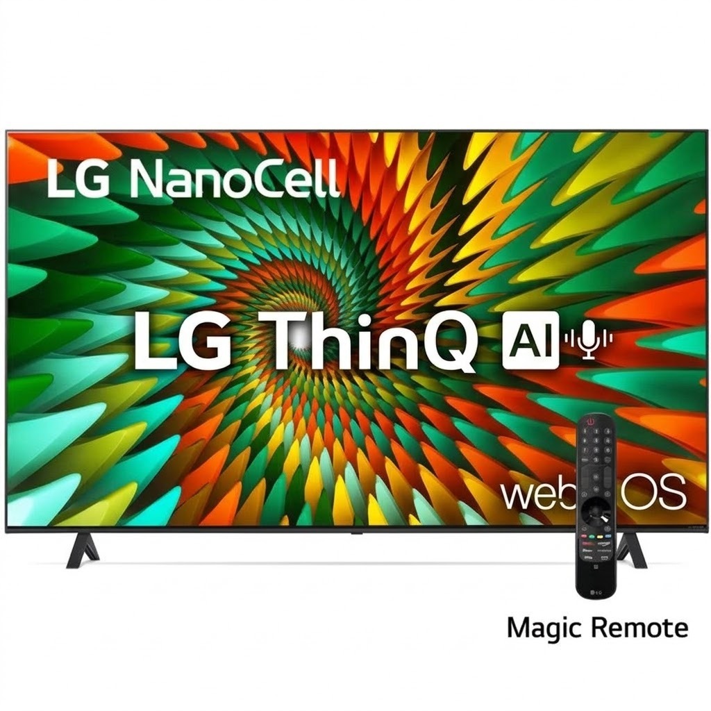Smart TV LG 55" NanoCell 4K Inteligencia Artificial Borde Fino